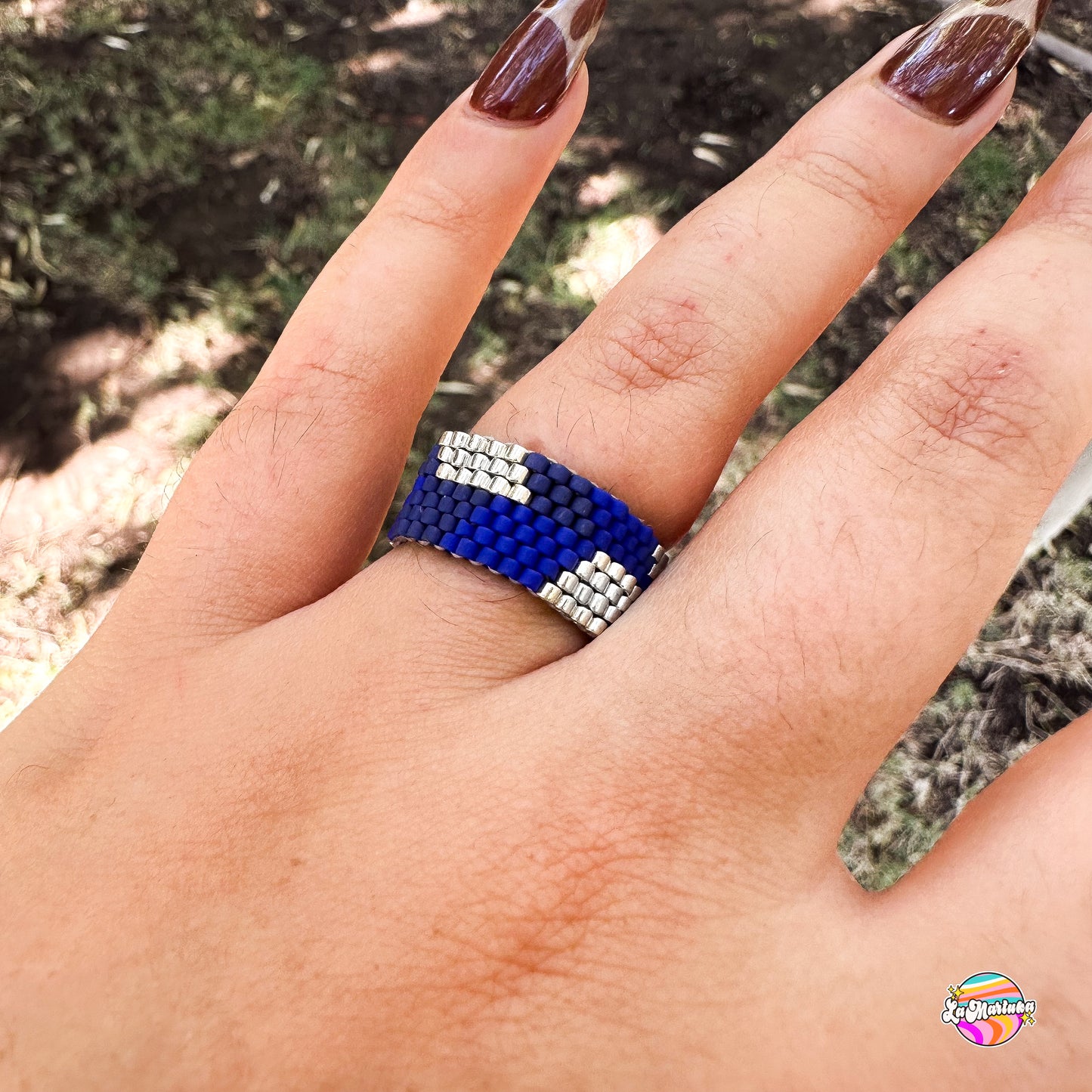 Anillo tejido Flechas deco