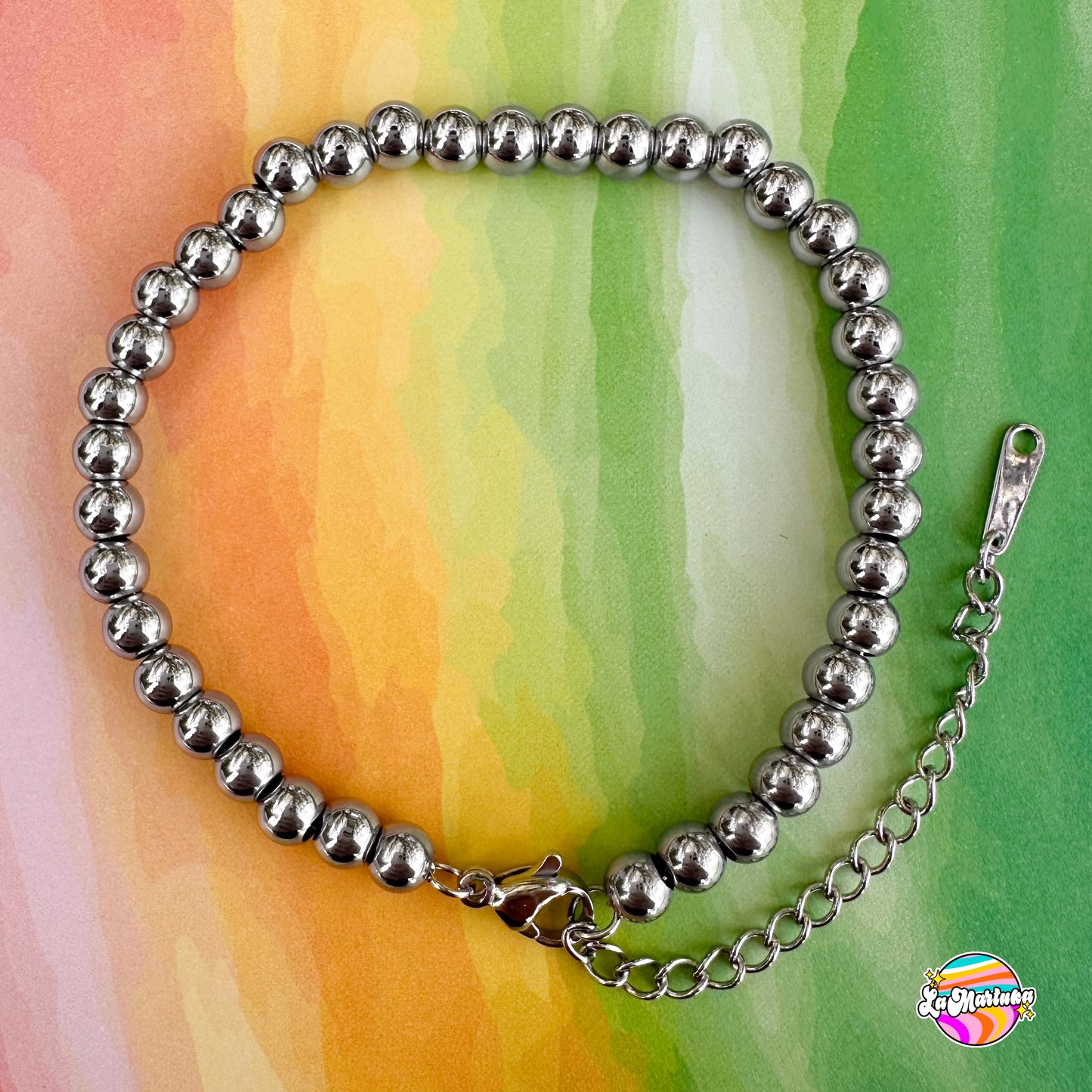 Pulsera Bolitas plata