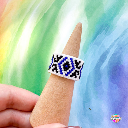 Anillo tejido Web étnico