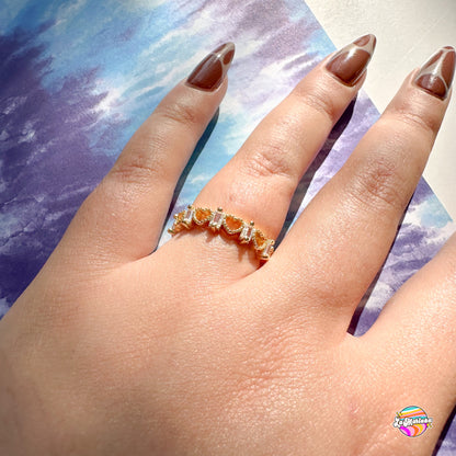 Anillo Corona corazones