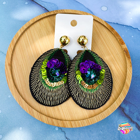 Aros bordados Real
