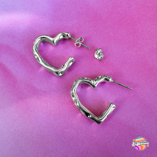 Aros Corazón partío