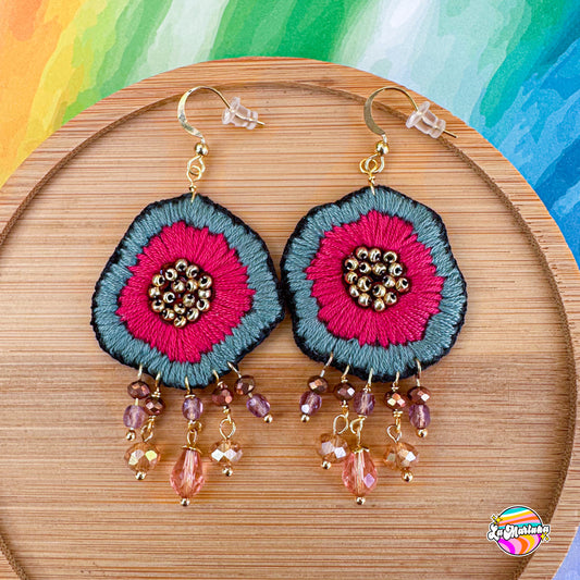 Aros bordados Gitana