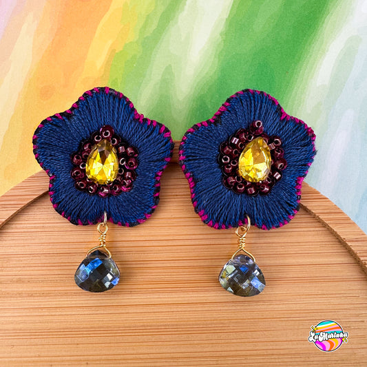Aros bordados Lily