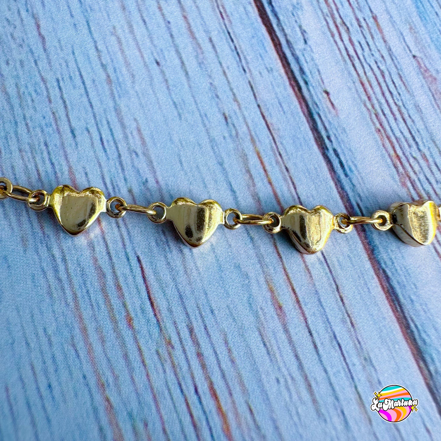 Collar Corazones lisos