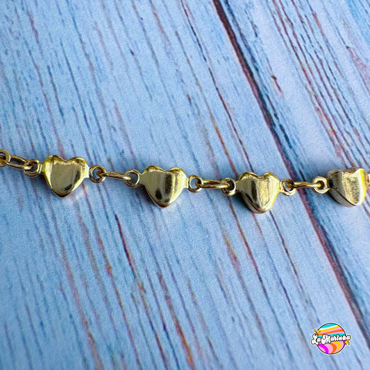 Collar Corazones lisos