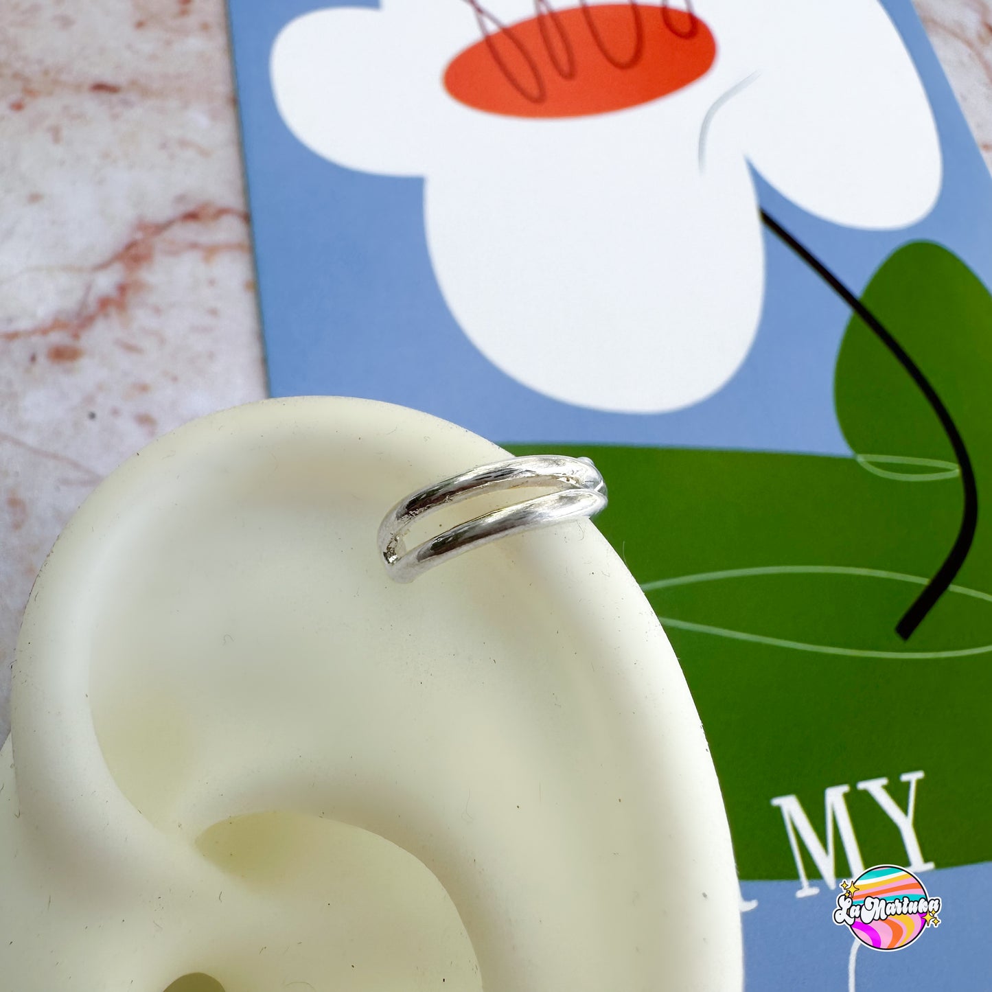 Ear cuff Alambre silver