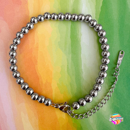 Pulsera Bolitas plata