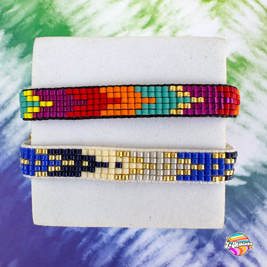 Pulsera tejida Loom flecha